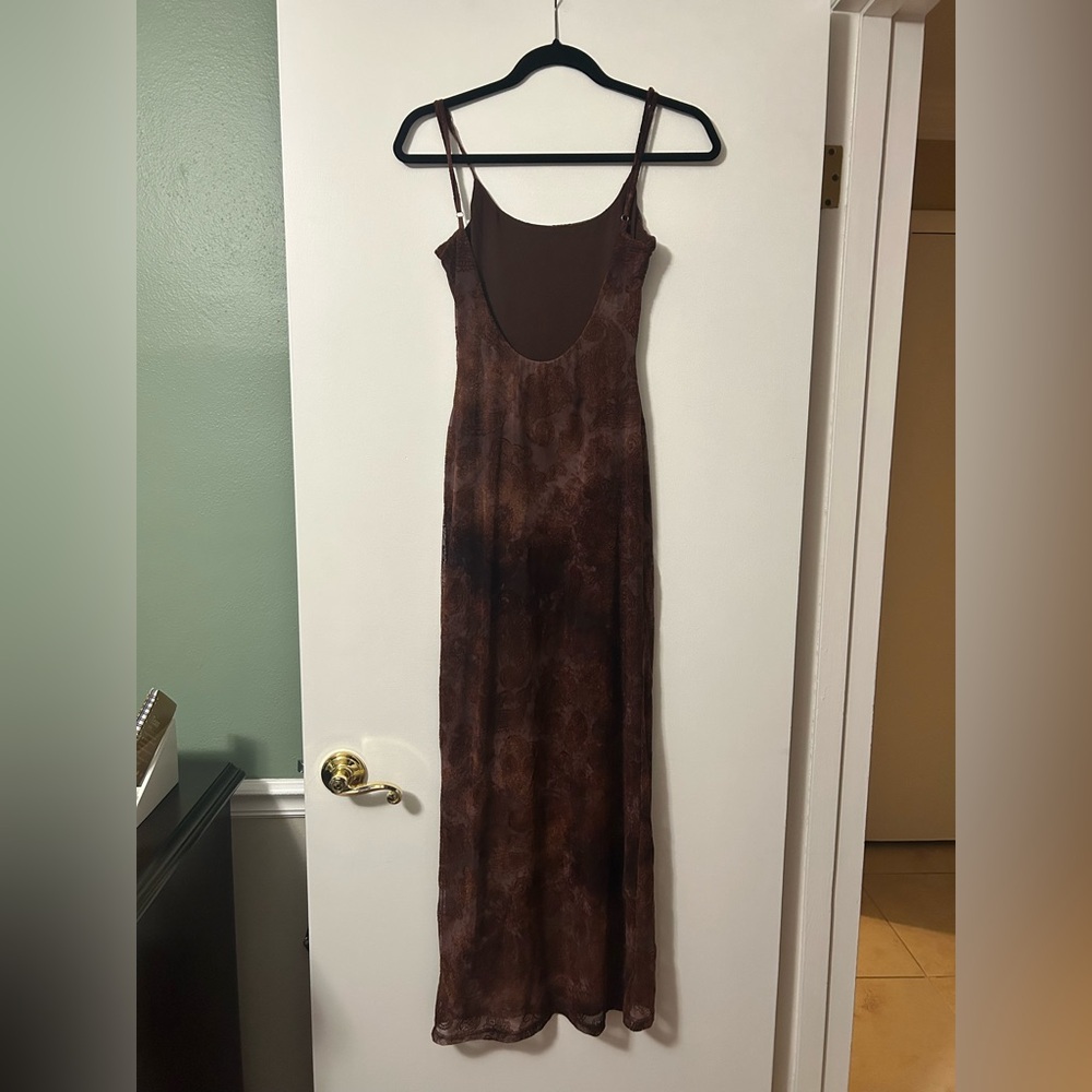 Princess Polly Chocolate Brown Maxi Dress - Picture 2 of 4